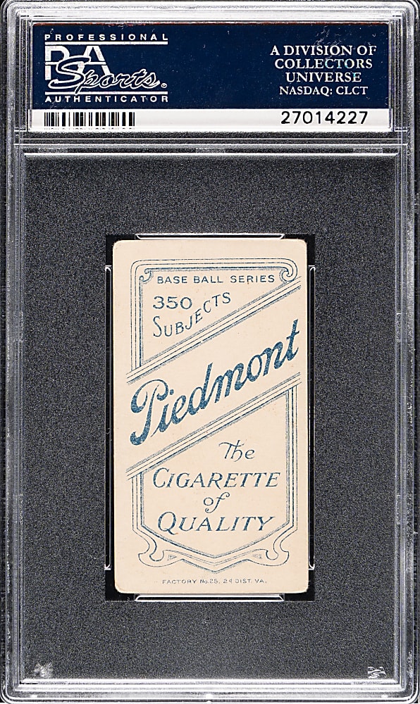 1909-1911 T206 White Border Miller Huggins Portrait PSA VG 3