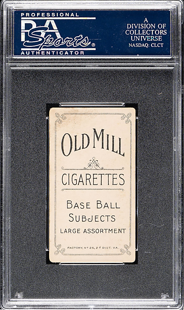 1909-1911 T206 White Border Vic Willis Throwing PSA VG 3 - Old Mill Back