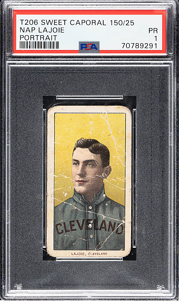 1909-1911 T206 White Border Nap Lajoie Portrait PSA POOR 1
