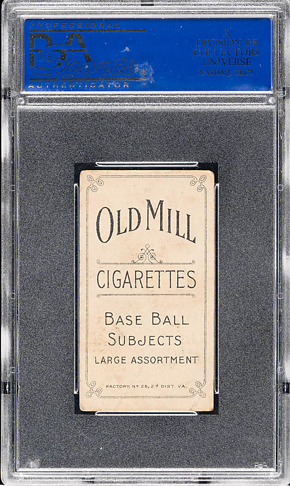1909-1911 T206 White Border Addie Joss Pitching PSA POOR 1 - Old Mill Back