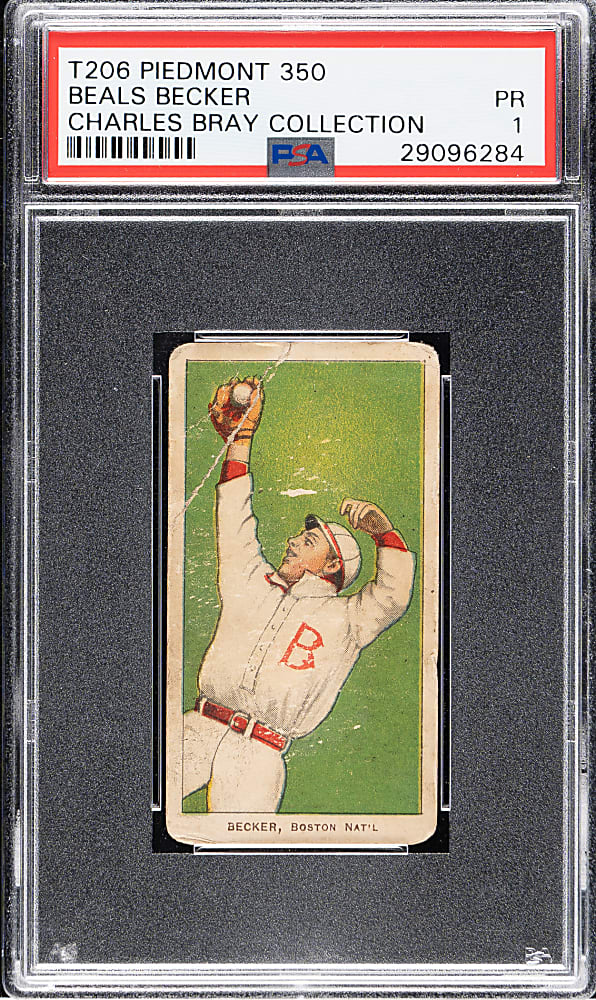 1909-1911 T206 White Border Beals Becker PSA POOR 1 (Charles Bray Collection)