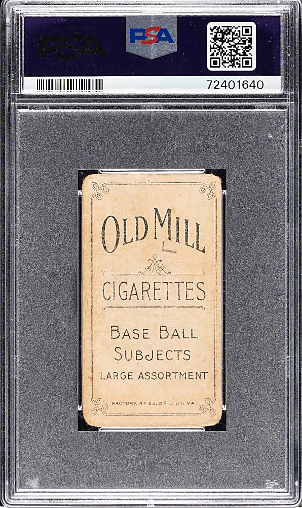 1909-1911 T206 White Border Fred Jacklitsch PSA POOR 1 - Old Mill Back
