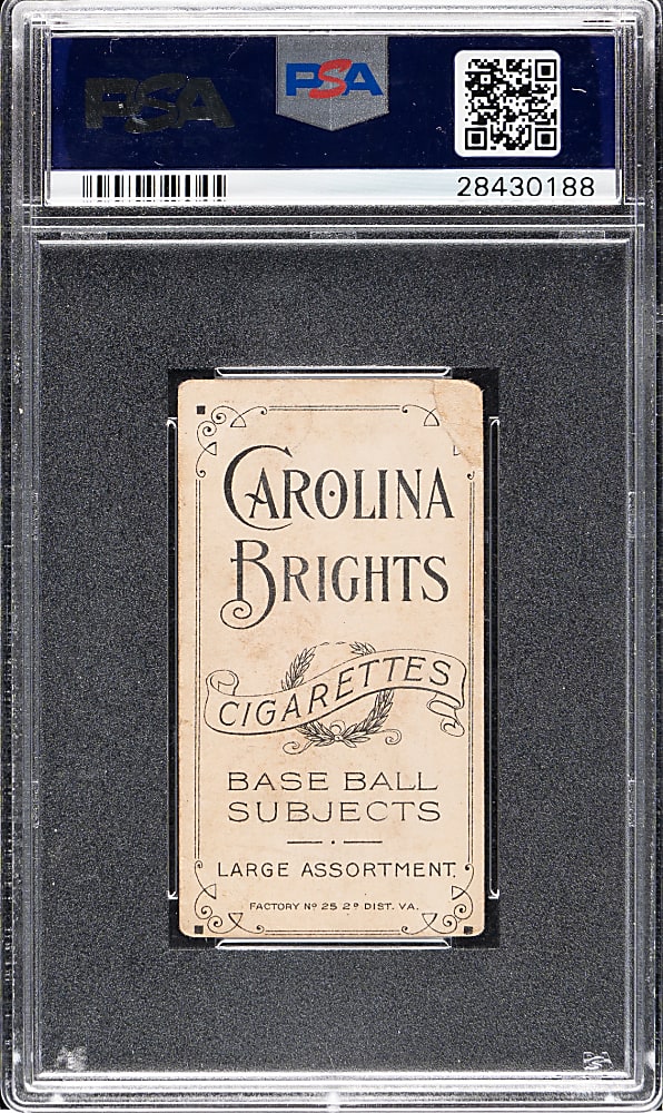 1909-1911 T206 White Border Jap Barbeau PSA FAIR 1.5 - Carolina Brights Back