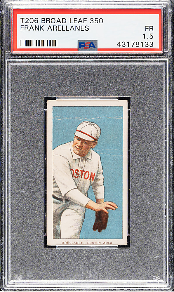 1909-1911 T206 White Border Frank Arellanes PSA FAIR 1.5 - Broad Leaf 350 Back