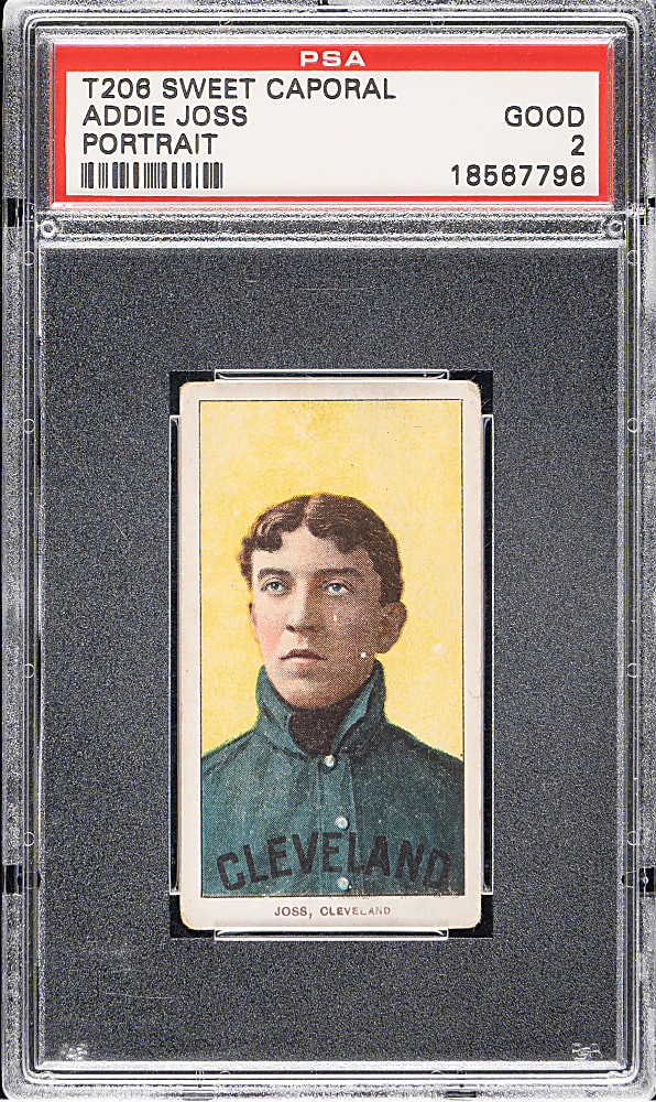 1909-1911 T206 White Border Addie Joss Portrait PSA GOOD 2