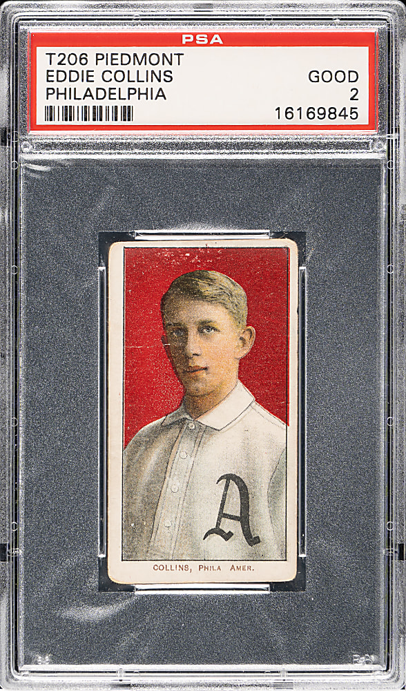 1909-1911 T206 White Border Eddie Collins PSA GOOD 2