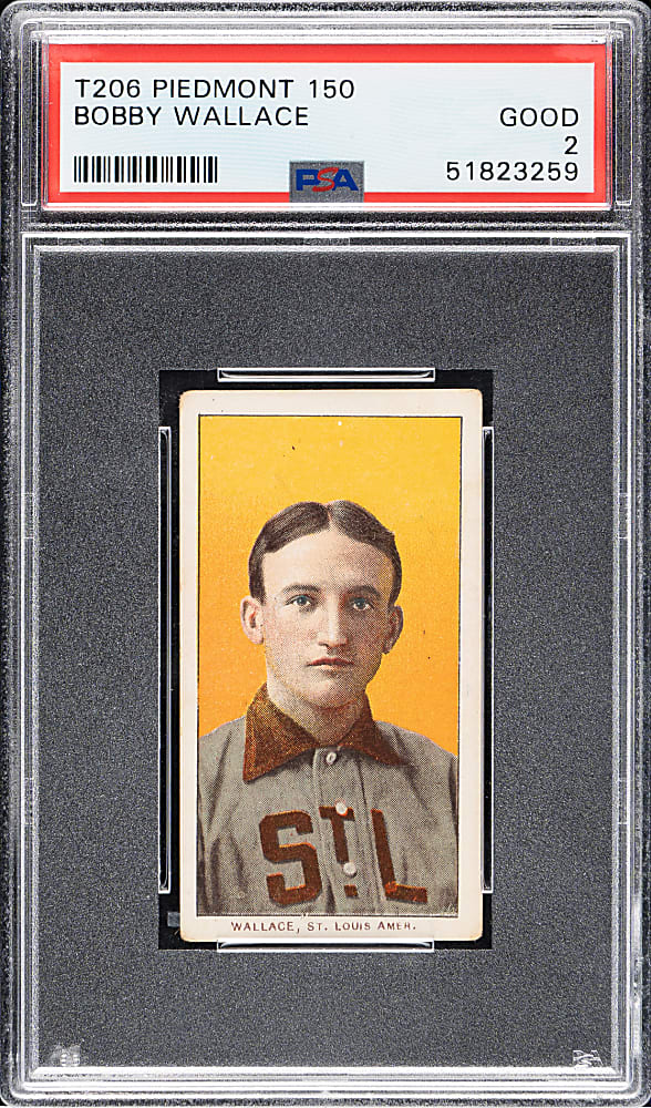 1909-1911 T206 White Border Bobby Wallace PSA GOOD 2