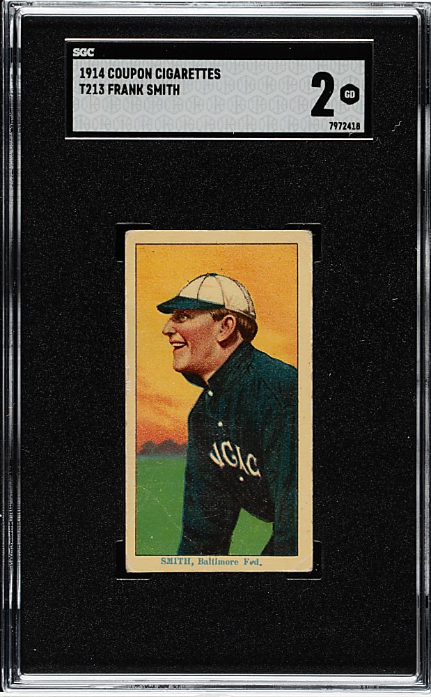 1914 T213 Coupon Cigarettes (Type 2) Frank Smith SGC GOOD 2