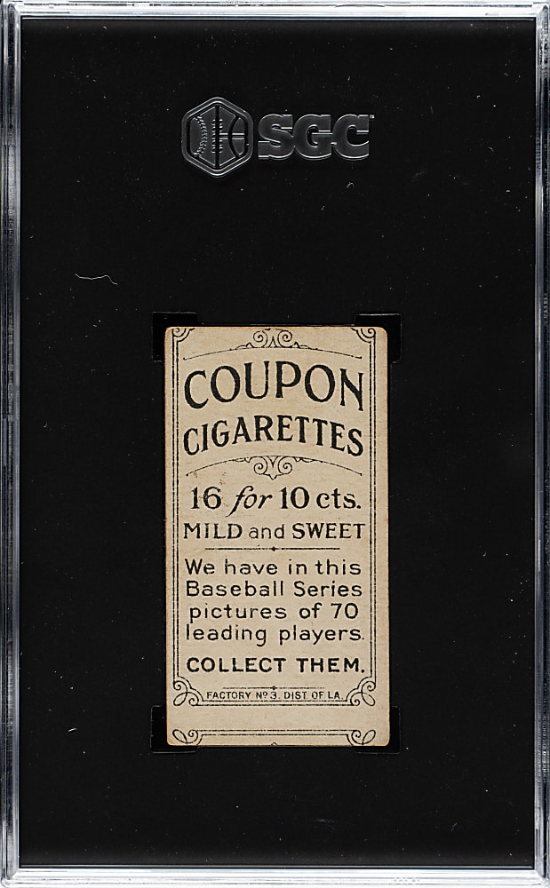 1919 T213 Coupon Cigarettes (Type 3) Dode Paskert Philadelphia Nat. SGC GOOD+ 2.5