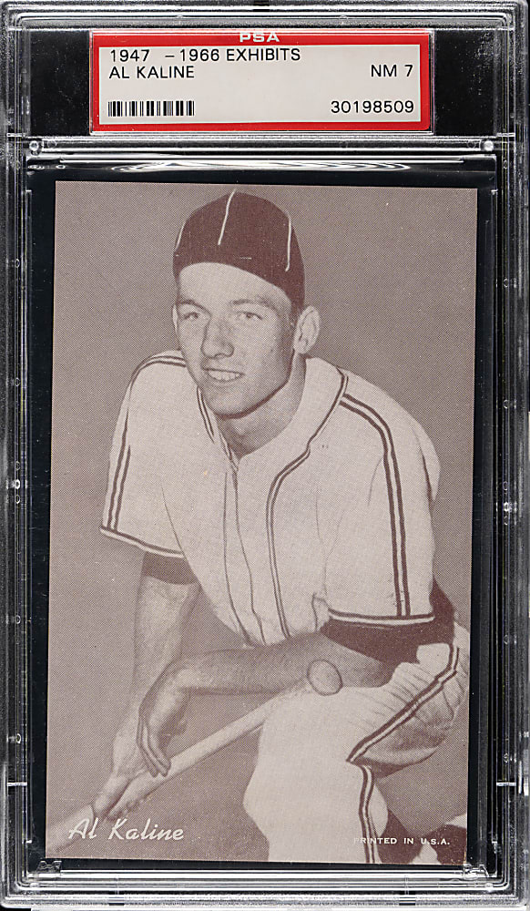 1947-1966 Exhibits Al Kaline Kneeling PSA NM 7