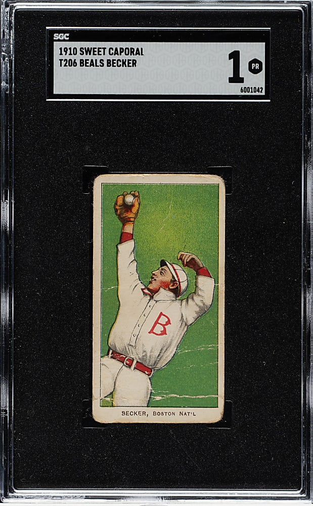 1909-1911 T206 White Border Beals Becker SGC POOR 1