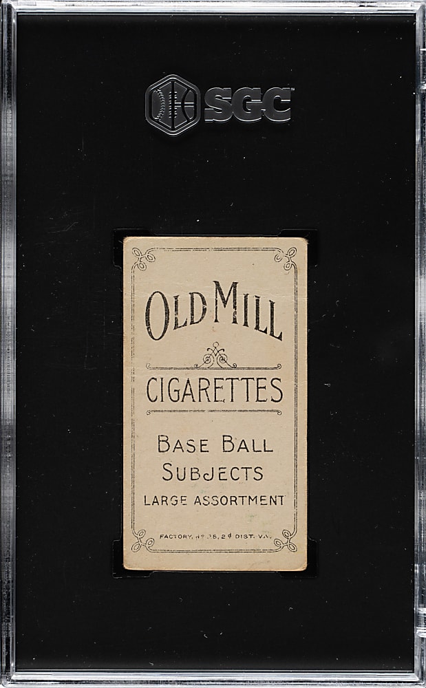 1909-1911 T206 White Border Joe Tinker Bat Off Shoulder SGC POOR 1 - Old Mill Back