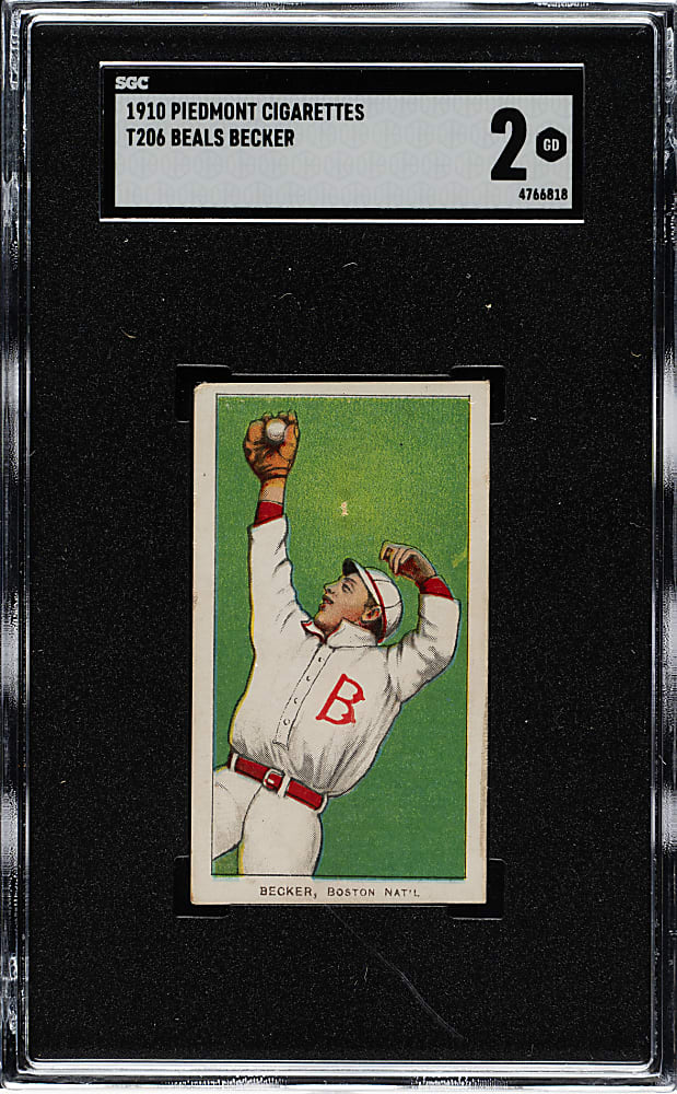 1909-1911 T206 White Border Beals Becker SGC GOOD 2