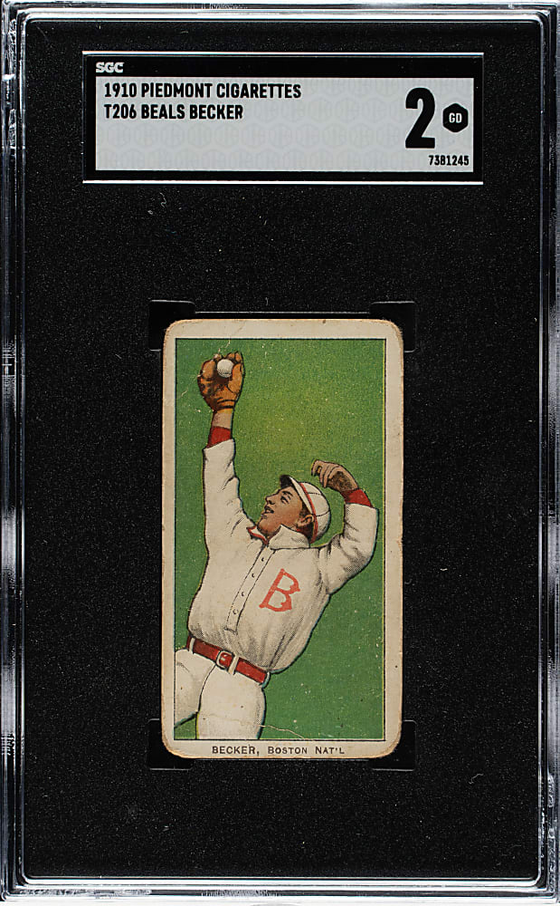 1909-1911 T206 White Border Beals Becker SGC GOOD 2