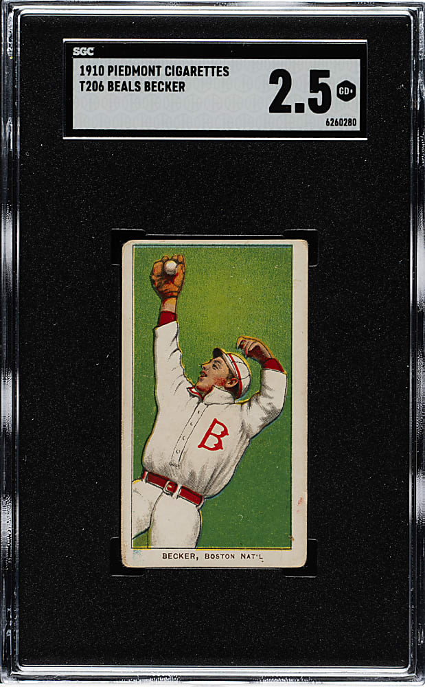 1909-1911 T206 White Border Beals Becker SGC GOOD+ 2.5