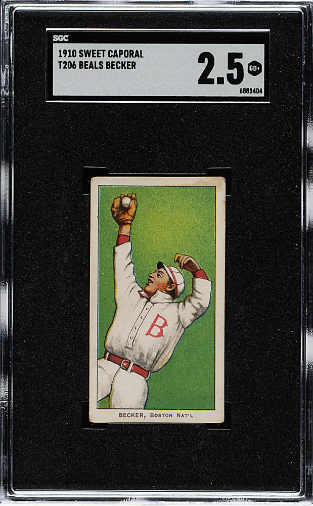 1909-1911 T206 White Border Beals Becker SGC GOOD+ 2.5