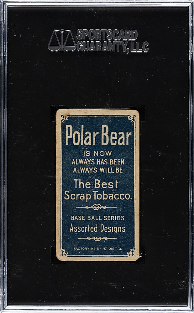1909-1911 T206 White Border Paddy Livingstone SGC GOOD+ 2.5 - Polar Bear Back
