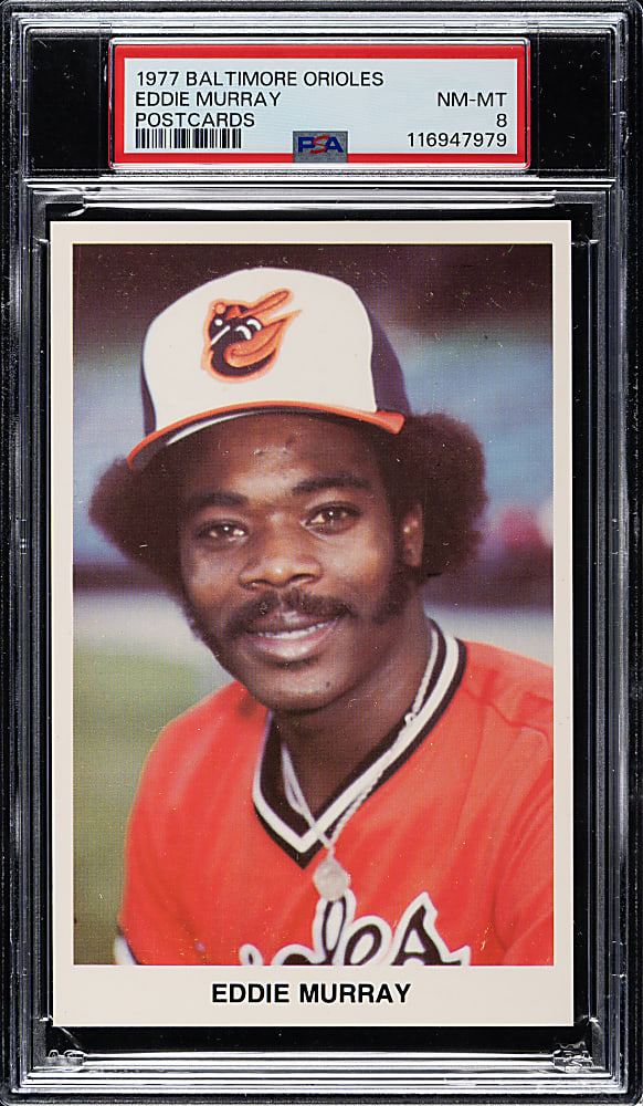 1977 Baltimore Orioles Team Issue Eddie Murray Pre-Rookie PSA NM-MT 8