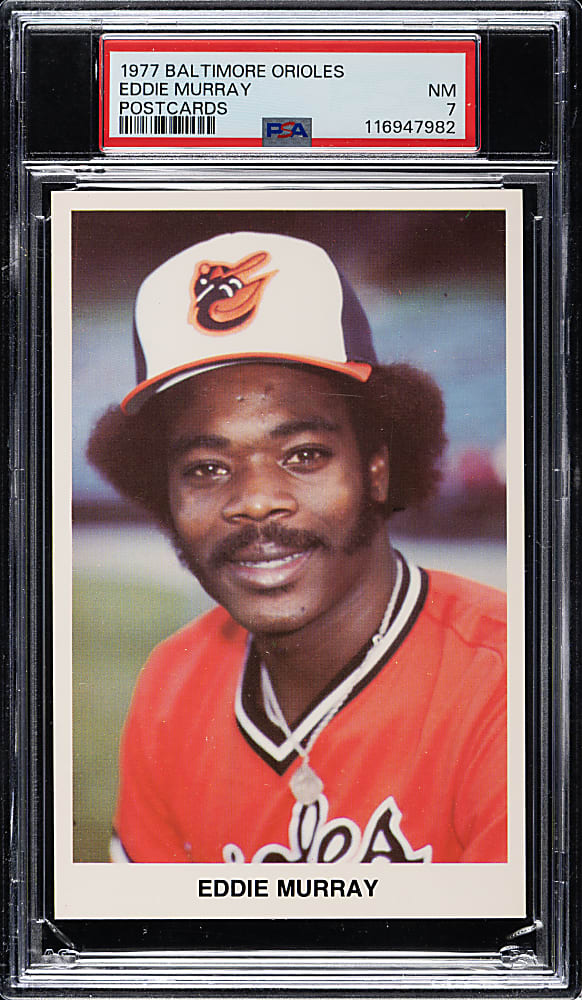 1977 Baltimore Orioles Team Issue Eddie Murray Pre-Rookie PSA NM 7