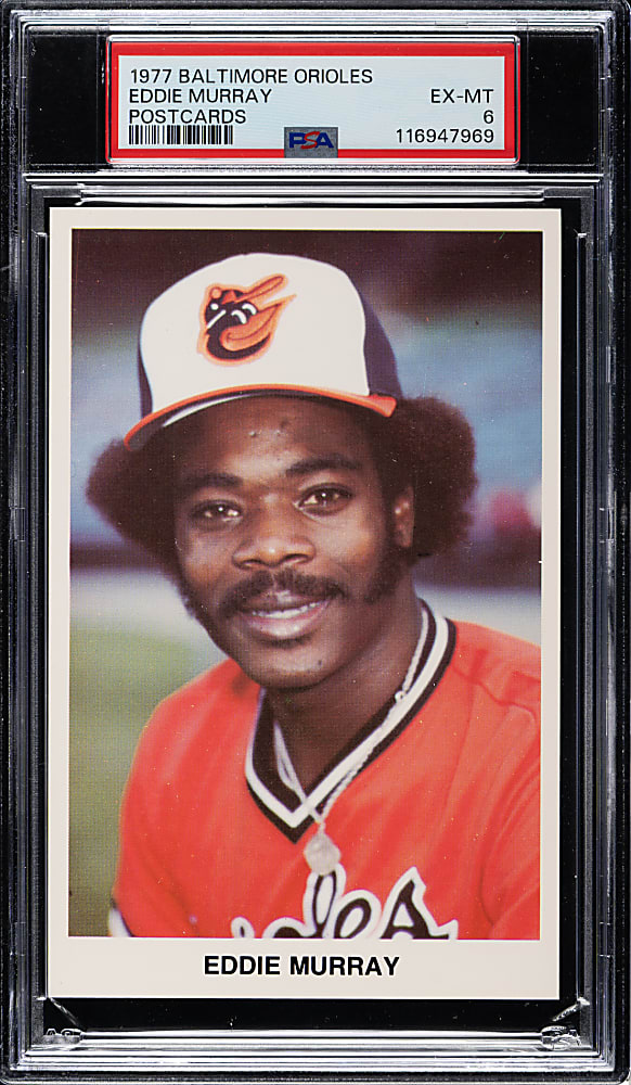 1977 Baltimore Orioles Team Issue Eddie Murray Pre-Rookie PSA EX-MT 6