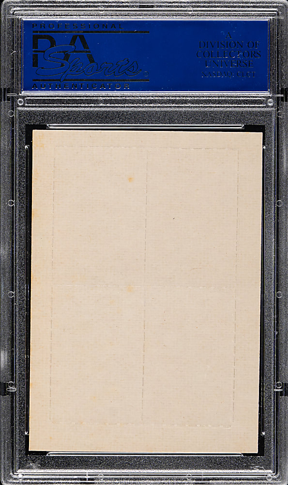 1969 Topps Football Four-in-One with Joe Namath PSA NM-MT 8
