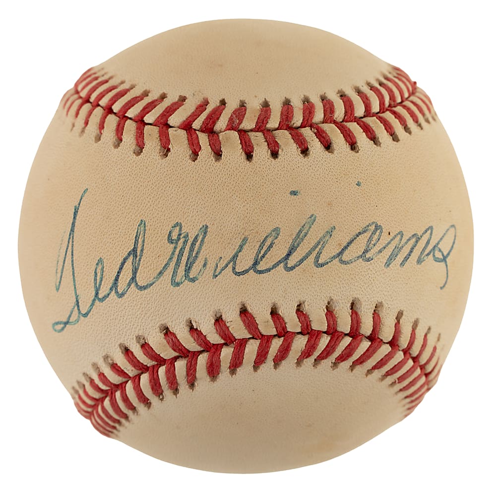 Ted Williams Single-Signed Baseball - JSA