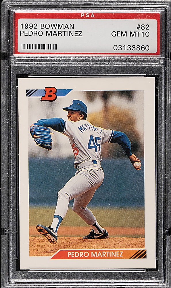 1992 Bowman #82 Pedro Martinez PSA GEM MINT 10