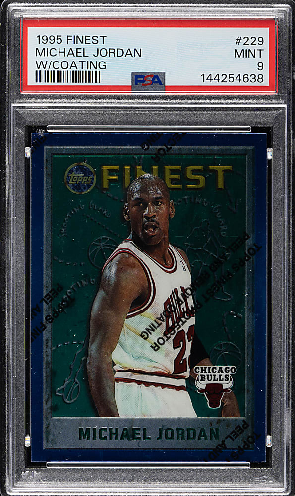 1995-1996 Topps Finest Basketball #229 Michael Jordan PSA MINT 9