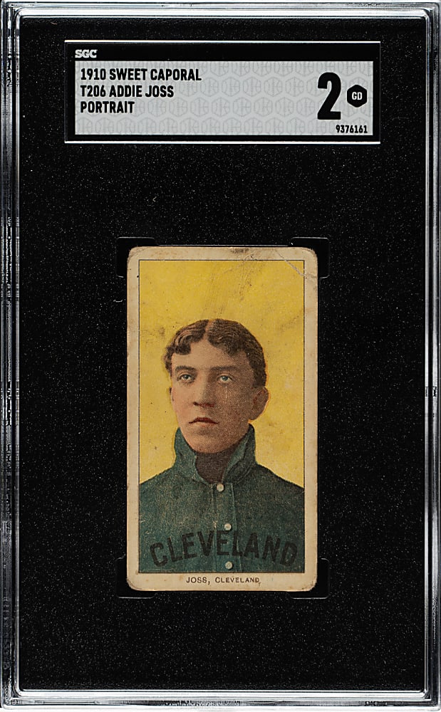 1909-1911 T206 White Border Addie Joss Portrait SGC GOOD 2