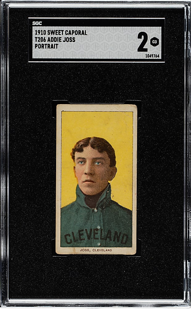 1909-1911 T206 White Border Addie Joss Portrait SGC GOOD 2