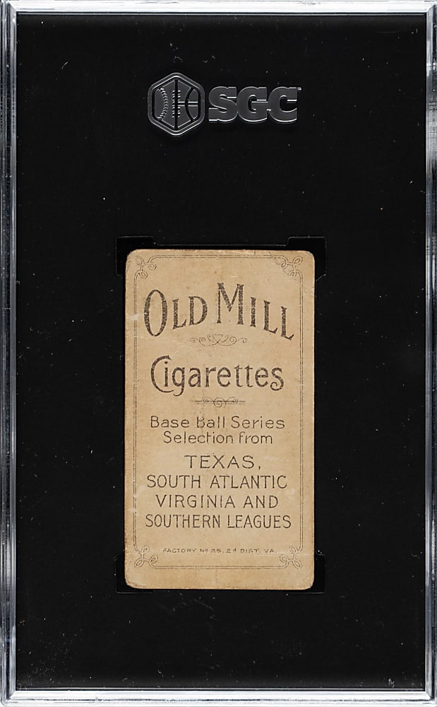 1909-1911 T206 White Border Ed Foster Southern Leaguer SGC POOR 1 - Old Mill Back