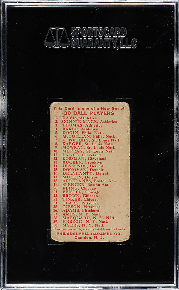 1910 E96 Philadelphia Caramel Tubby Spencer SGC GOOD 30
