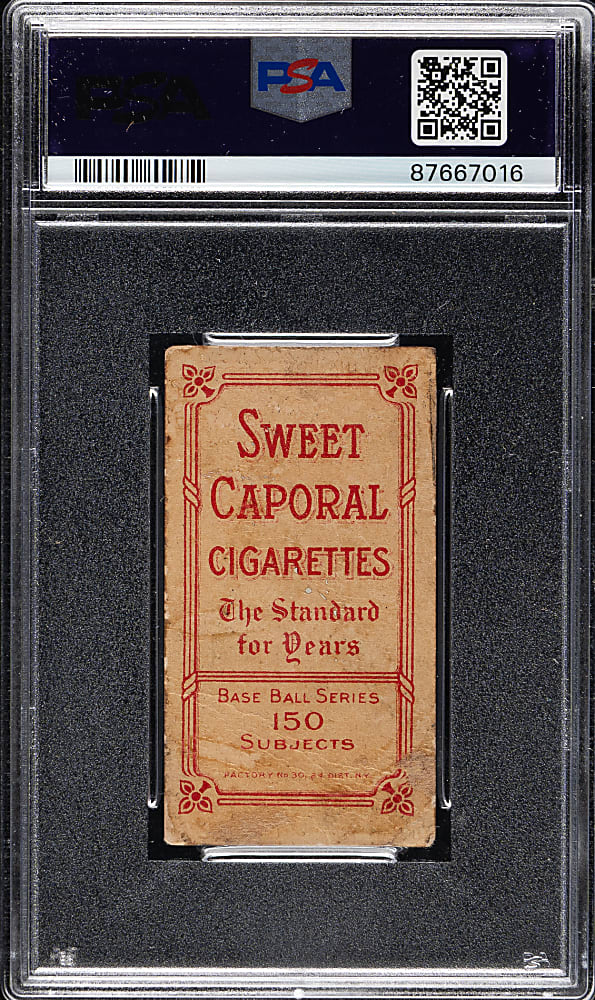 1909-1911 T206 White Border Johnny Evers with Bat, Cubs on Shirt PSA POOR 1
