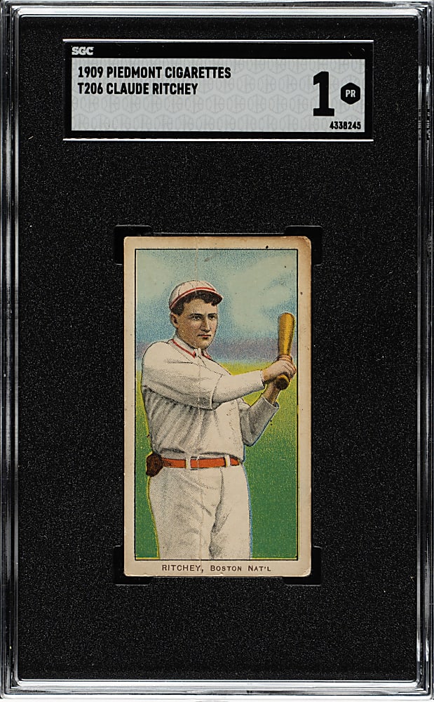 1909-1911 T206 White Border Claude Ritchey SGC POOR 1