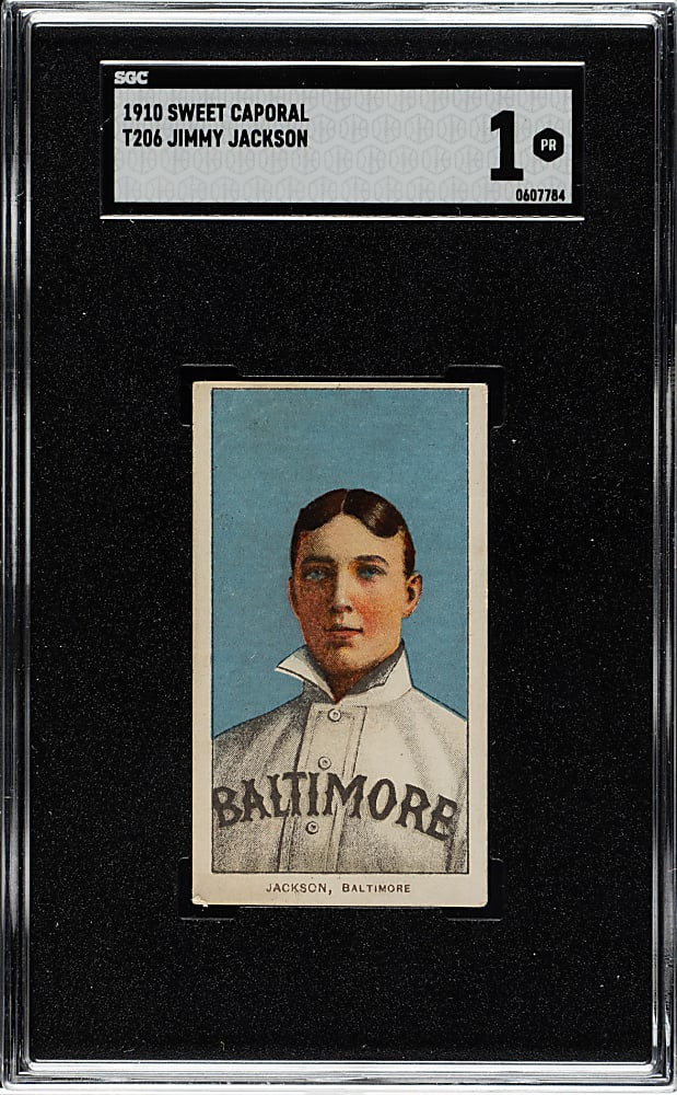 1909-1911 T206 White Border Jimmy Jackson SGC POOR 1