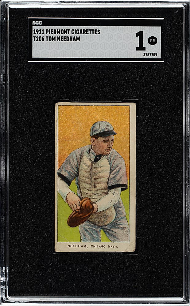 1909-1911 T206 White Border Tom Needham SGC POOR 1