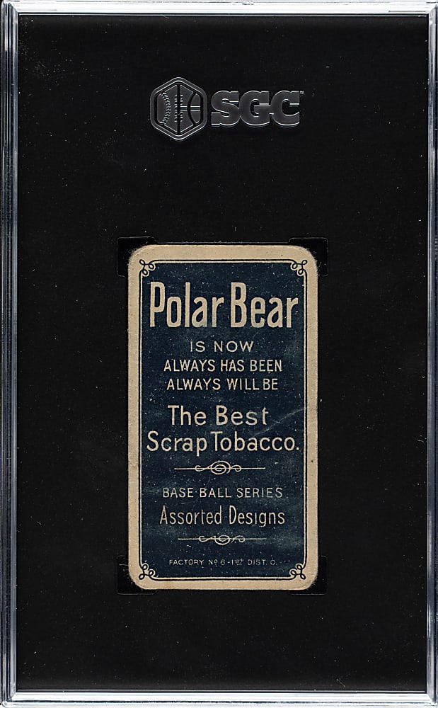1909-1911 T206 White Border Vic Willis Throwing SGC POOR 1 - Polar Bear Back