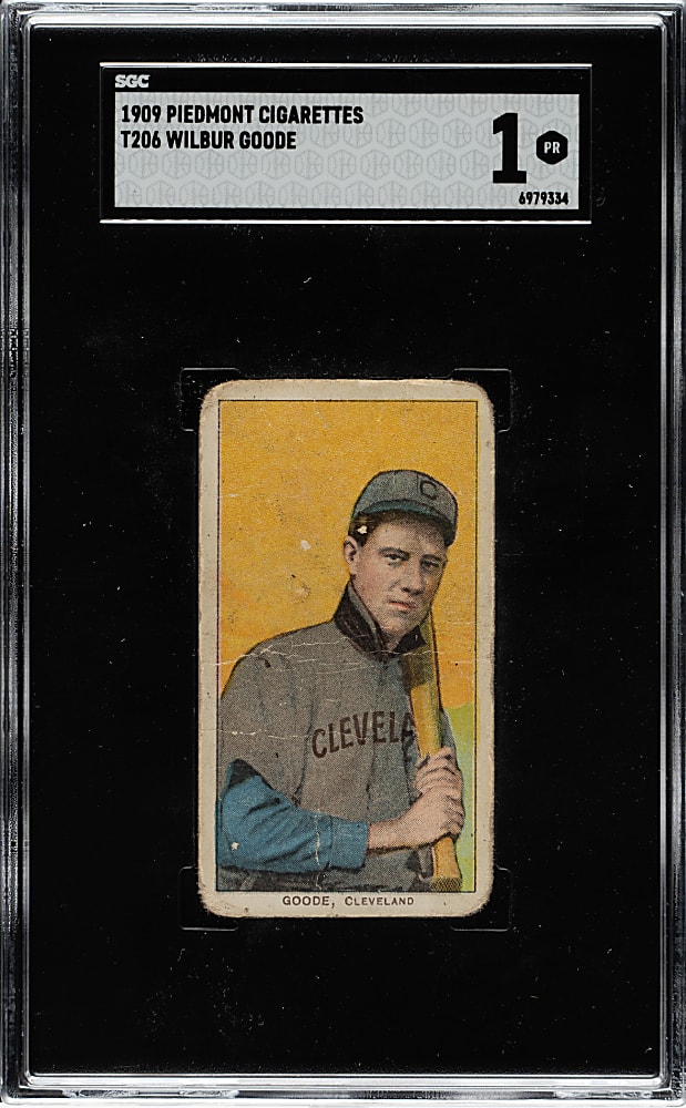 1909-1911 T206 White Border Wilbur Goode SGC POOR 1