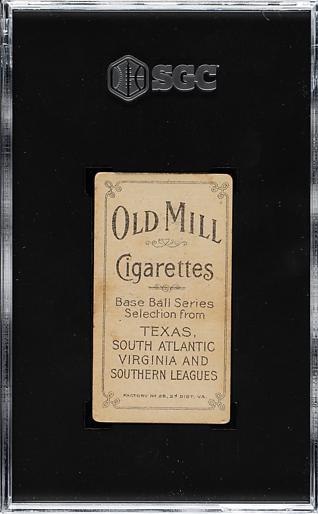1909-1911 T206 White Border Ted Breitenstein Southern Leaguer SGC POOR 1 - Old Mill Back