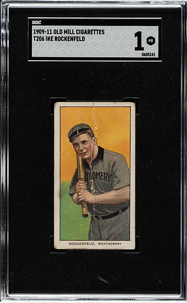 1909-1911 T206 White Border Ike Rockenfeld Southern Leaguer SGC POOR 1