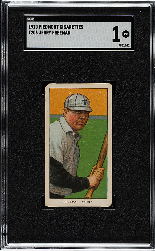 1909-1911 T206 White Border Jerry Freeman SGC POOR 1
