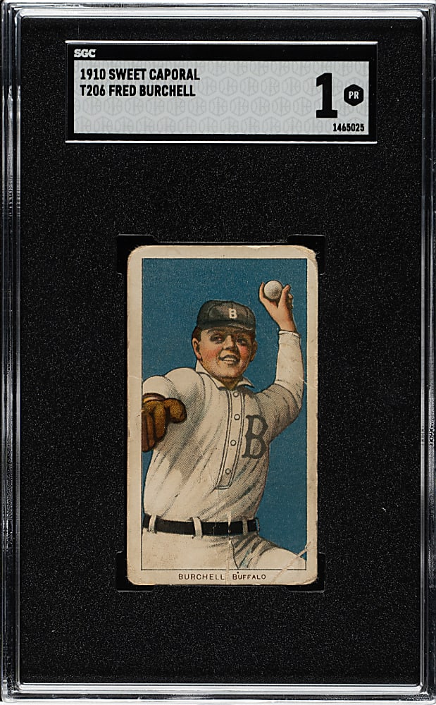1909-1911 T206 White Border Fred Burchell SGC POOR 1