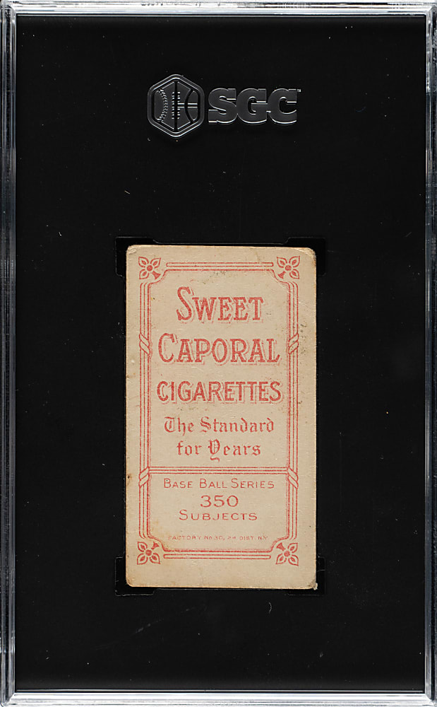 1909-1911 T206 White Border Jimmy Burke SGC POOR 1