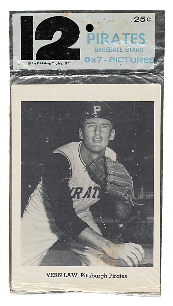 1961 Jay Publishing "Picture Pack" Pittsburgh Pirates Factory-Sealed Unopened Team Bag