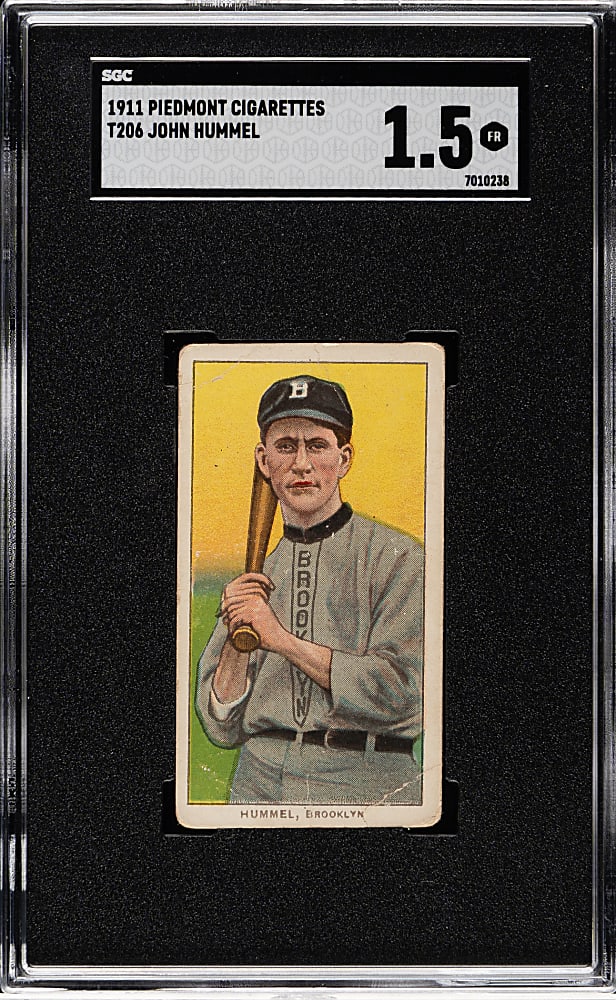 1909-1911 T206 White Border John Hummel SGC FAIR 1.5