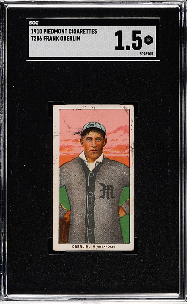 1909-1911 T206 White Border Frank Oberlin SGC FAIR 1.5