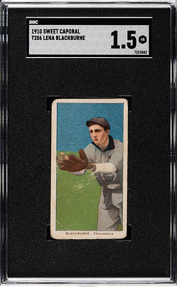 1909-1911 T206 White Border Lena Blackburne SGC FAIR 1.5
