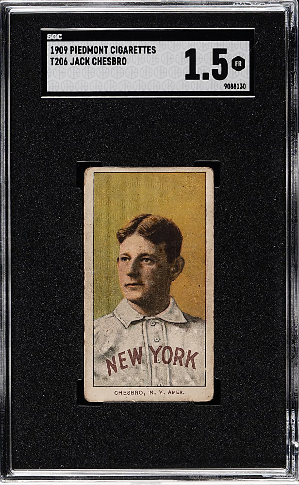 1909-1911 T206 White Border Jack Chesbro SGC FAIR 1.5