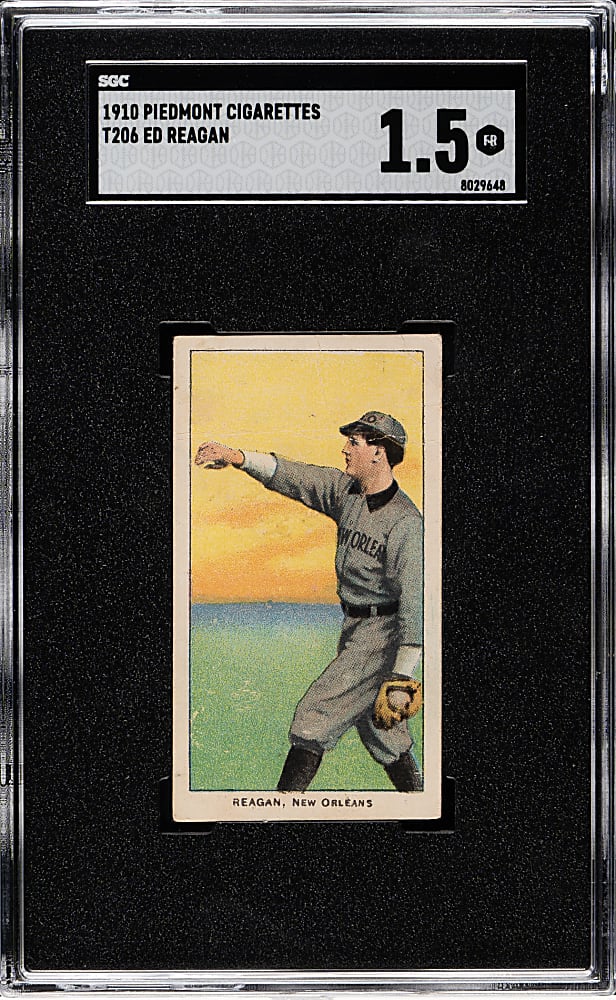 1909-1911 T206 White Border Ed Reagan Southern Leaguer SGC FAIR 1.5