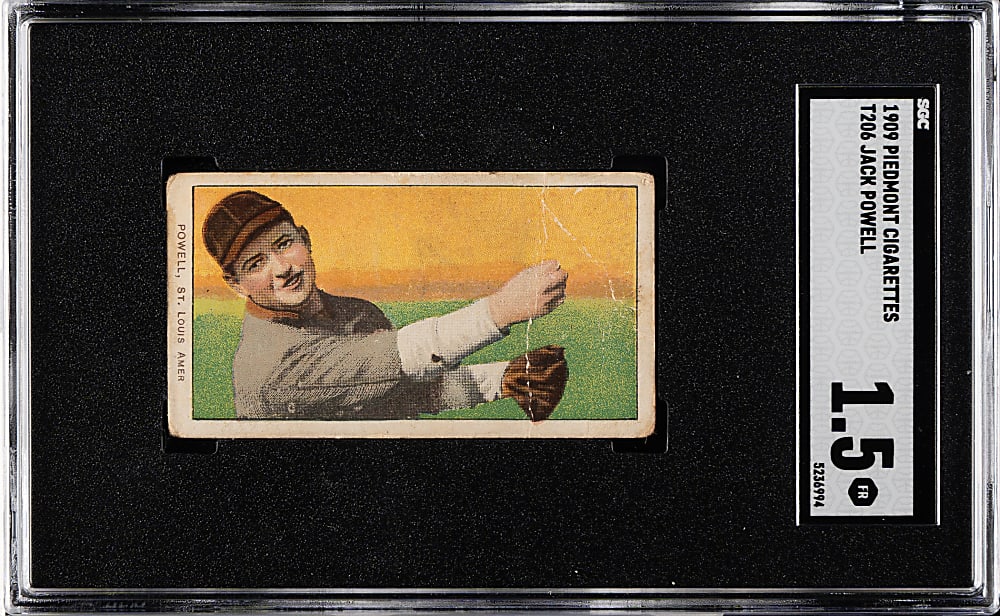 1909-1911 T206 White Border Jack Powell SGC FAIR 1.5